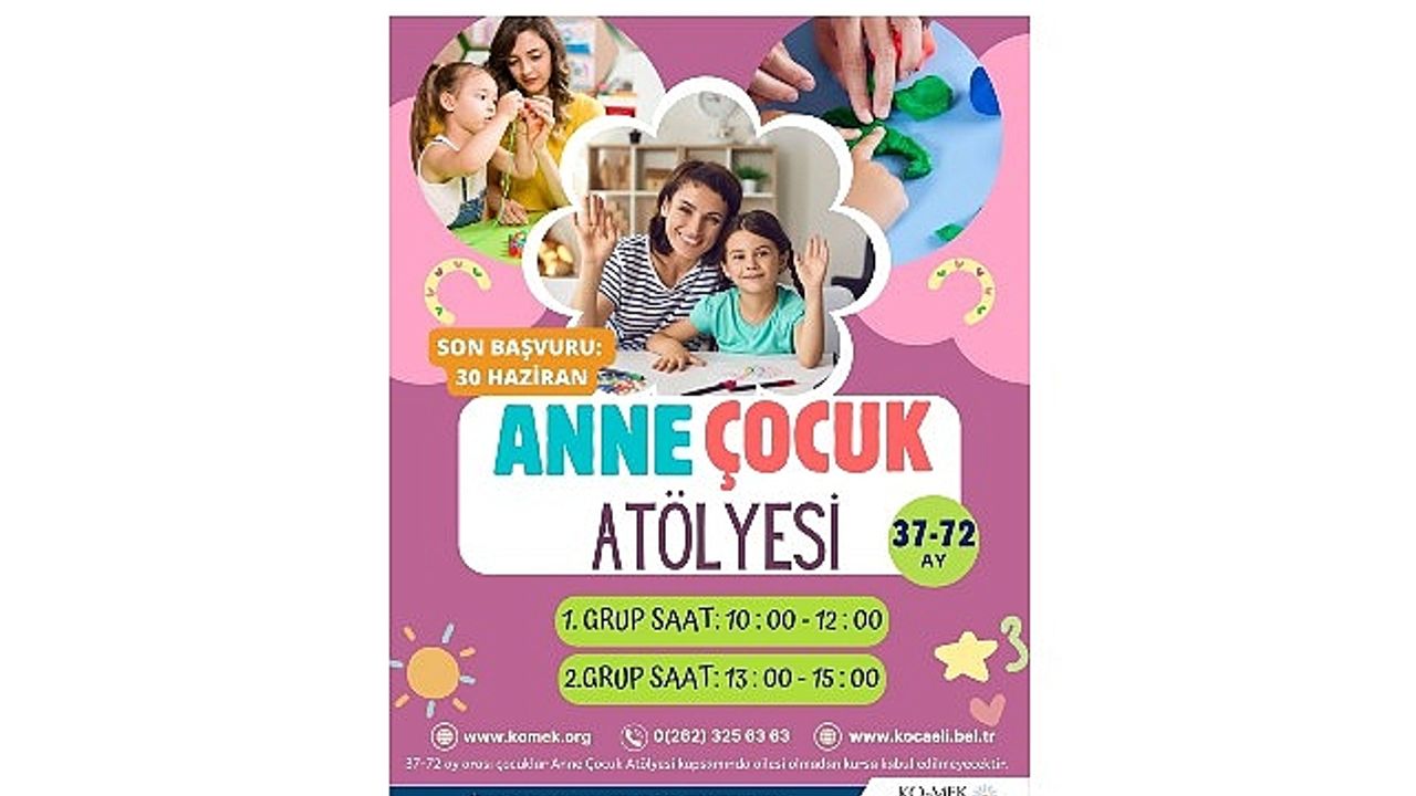 KO-MEK’te “Anne-Çocuk Atölyesi” başlıyor