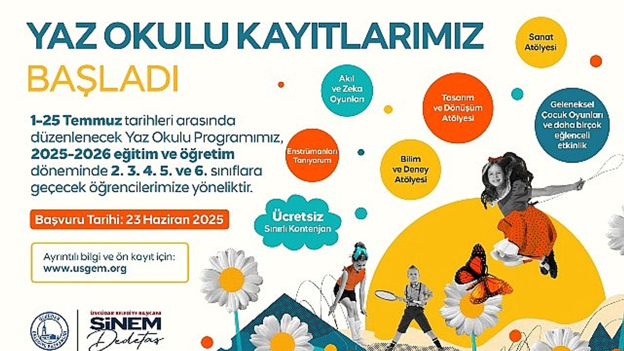 Üsküdar Belediyesi Yaz Okulu Kayıtları Başladı