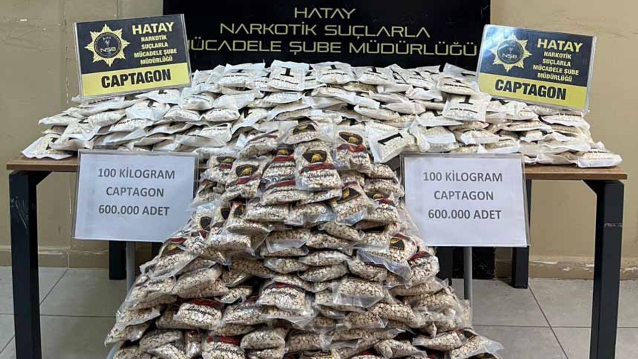 600 Bin Captagon Ele Geçti