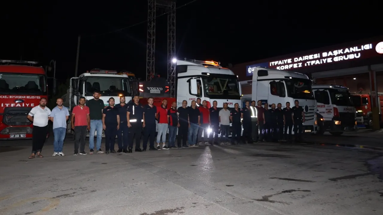 Önce Sakarya, şimdi Manisa… Kocaeli ekipleri yangınlara karşı tek vücut