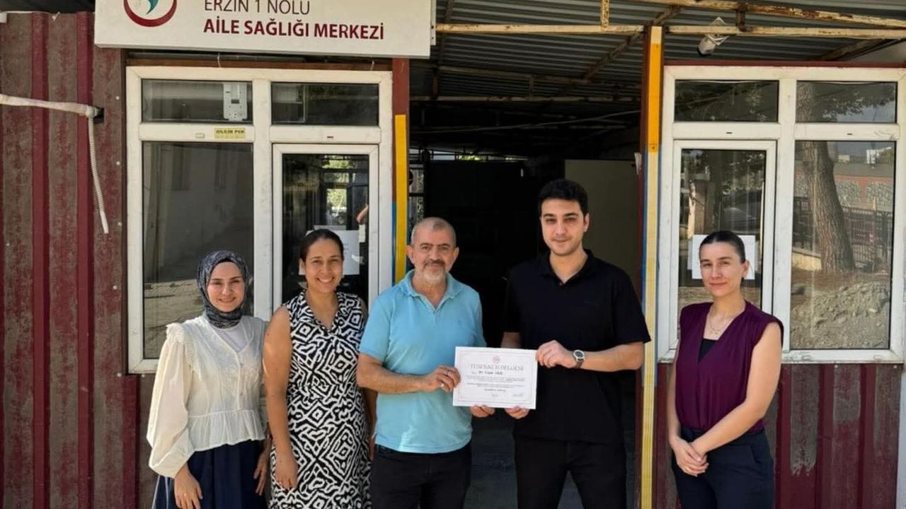 Sağlık Müdürlüğü’nden Başarılı Hekime Teşekkür Belgesi