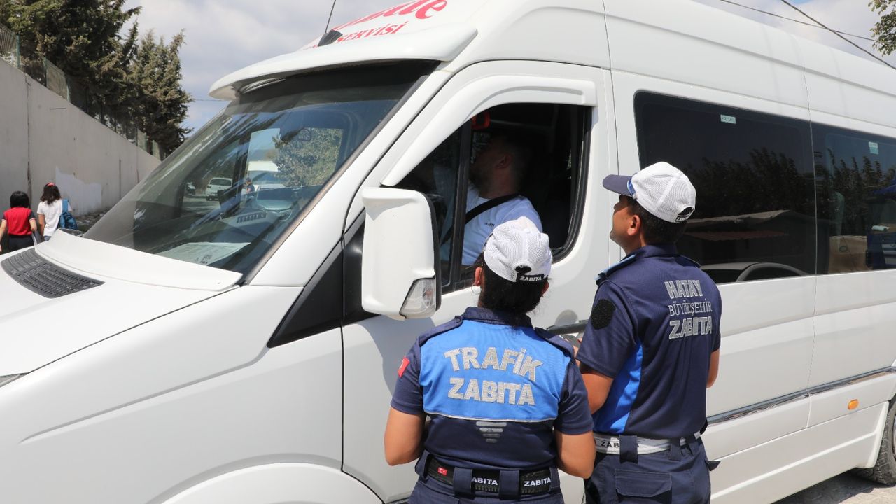 Zabıtadan Okul Servislerine Denetim