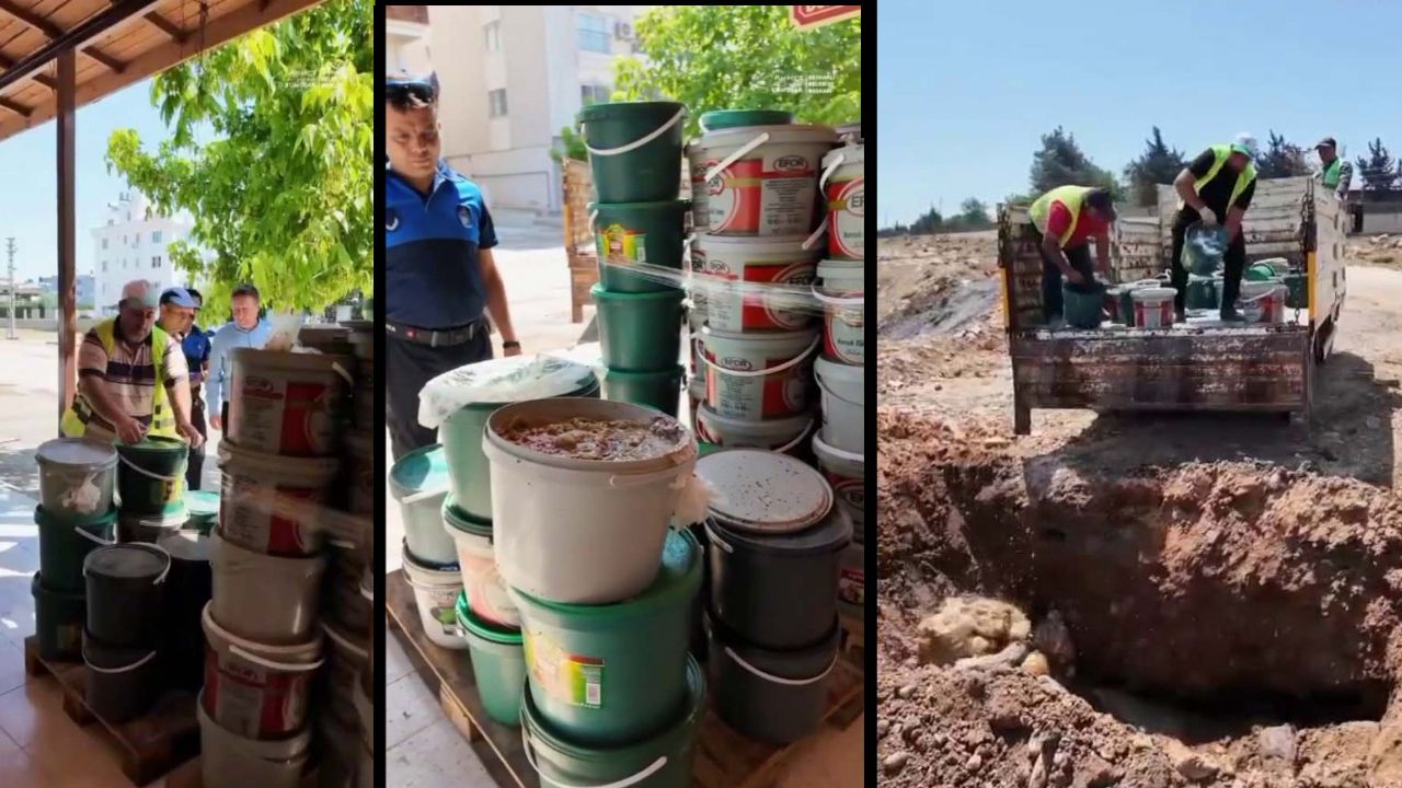 Reyhanlı’da 800 Kilo Bozuk Turşu İmha Edildi