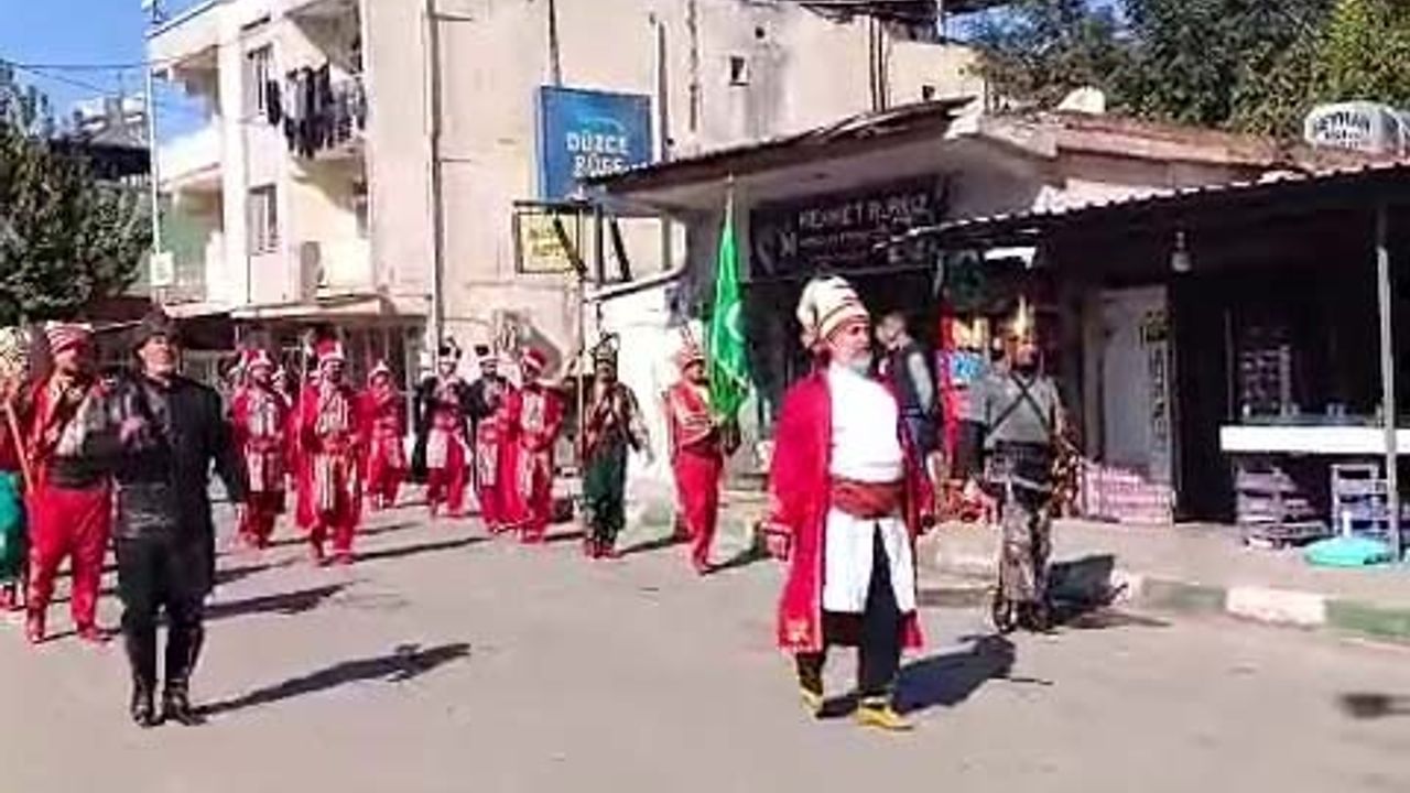 Mehteran eşliğinde amatör spor haftası kutlamaları…