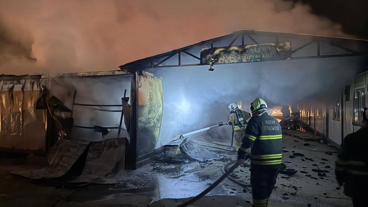 Büyükdalyan Konteyner Kent’te Yangın