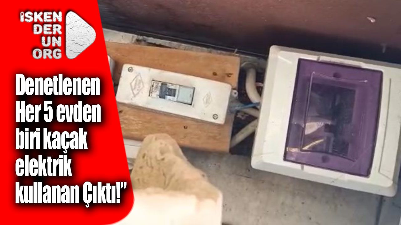 “Her 5 evden biri kaçak elektrik kullanıyor!”