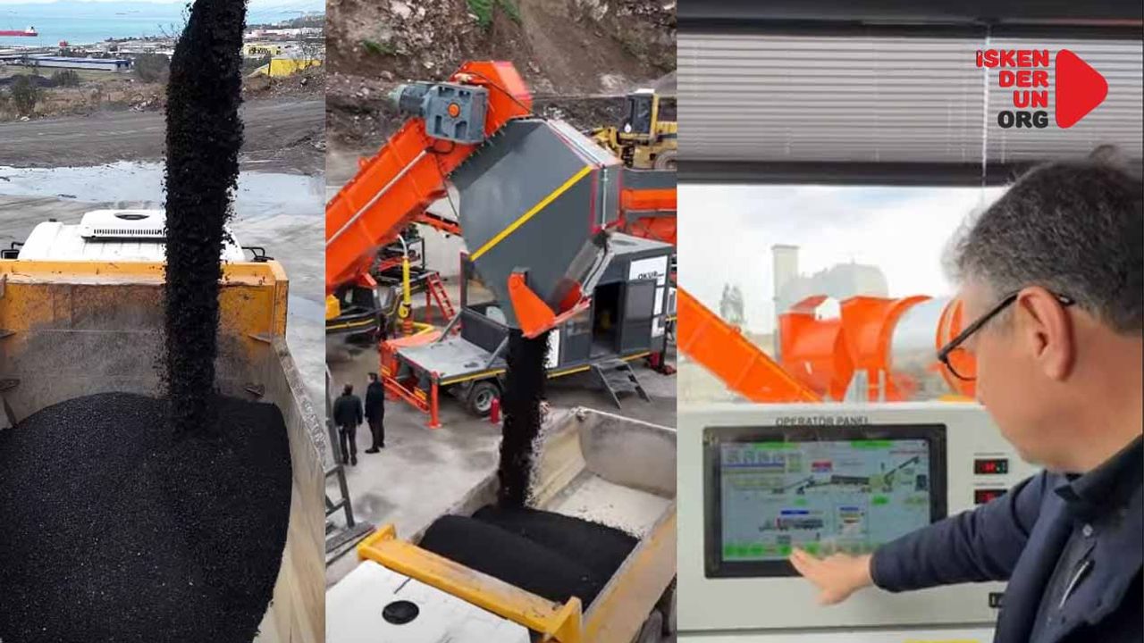 İskenderun Kendi Asfaltını Üretmeye Başladı