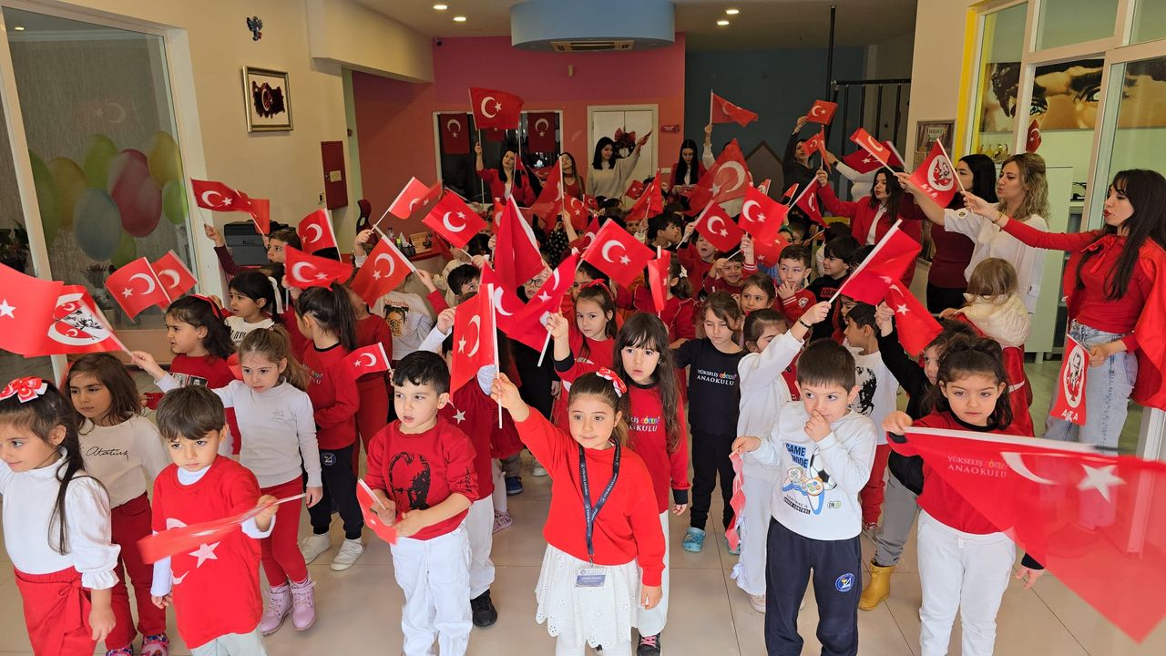 Yükseliş Çocuk Anaokulu’nda Kırmızı-Beyaz Coşku