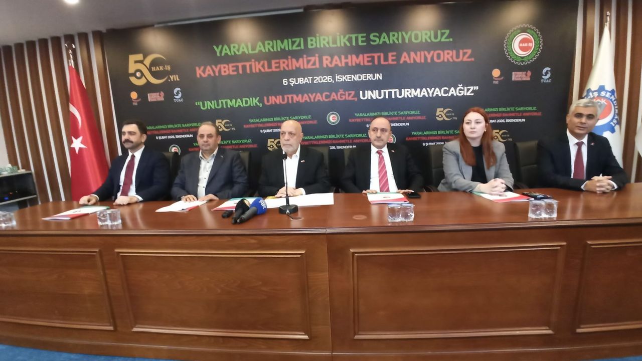 HAK-İŞ’ten İskenderun’da 6 Şubat anma programı…