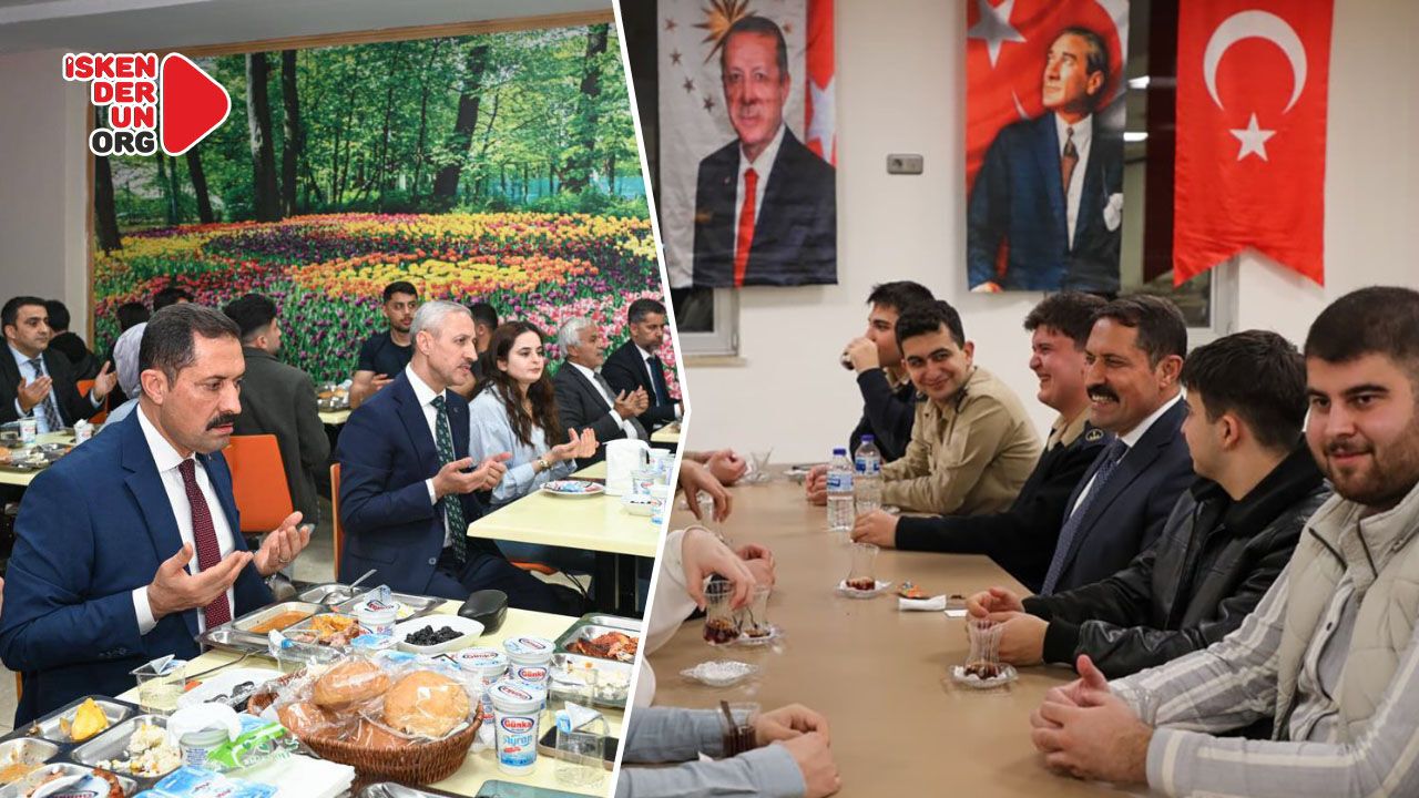 Vali Masatlı MKÜ ve İSTE’li ile iftarda buluştu…