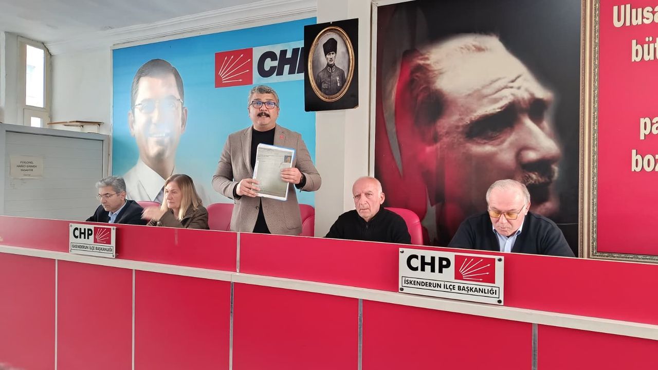 CHP İskenderun’dan Belediye Meclisi Tepkisi…