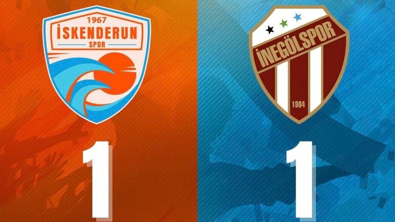 İskenderunspor, İnegölspor’la yenişemedi 1-1