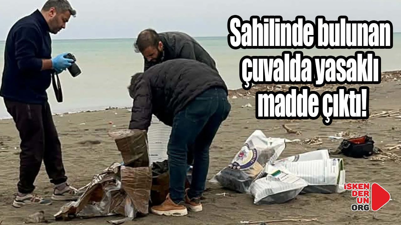 Samandağ Sahilde yürüyüş yapanlar buldu...