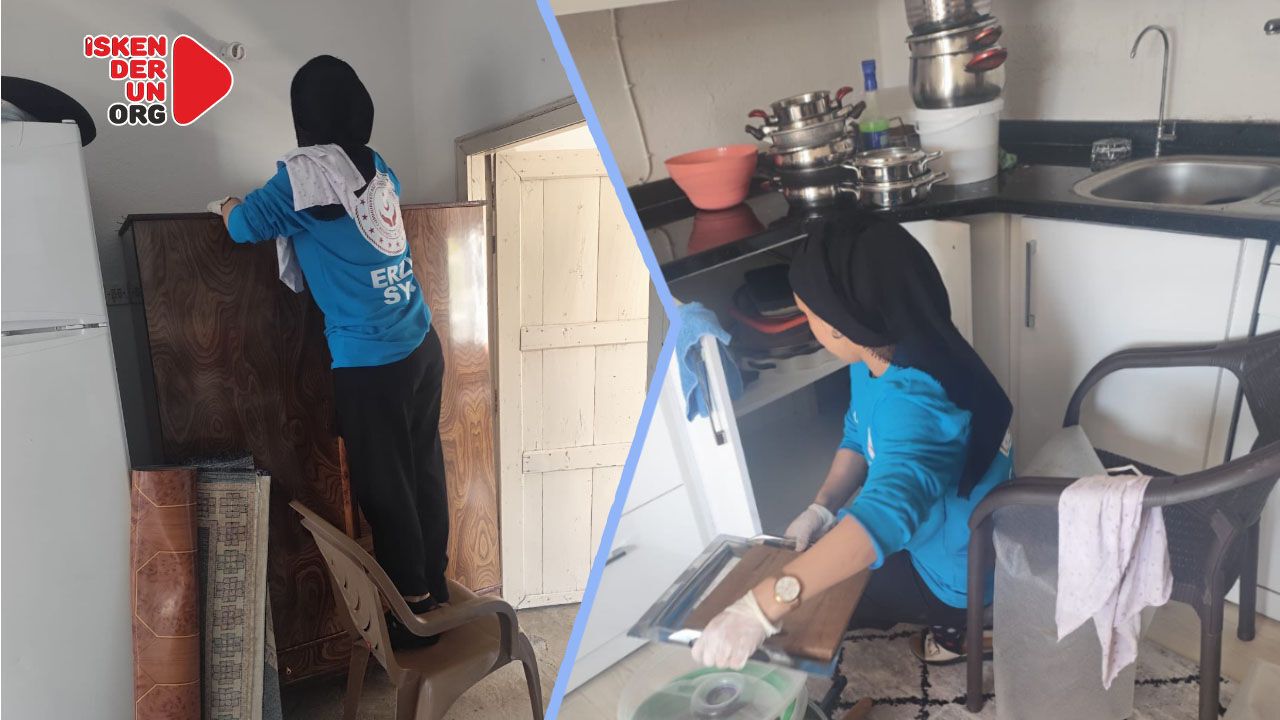 Erzin’de ‘Evde Temizlik ve Vefa Projesi’