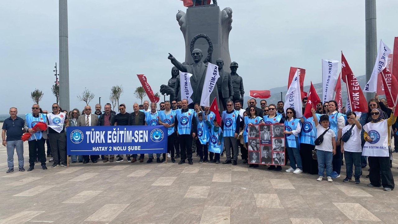 İskenderun’da Eğitimcilerden Tepkiler sürüyor…