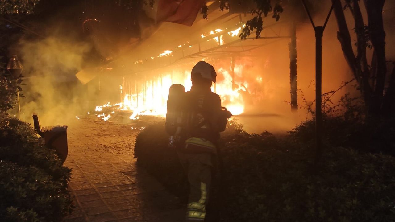 Boyacılar Parkında Yangın