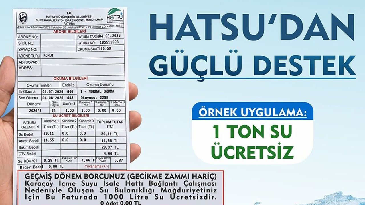 Su Bulanıklığı Yaşayan Abonelere Bin Litre Su Ücretsiz