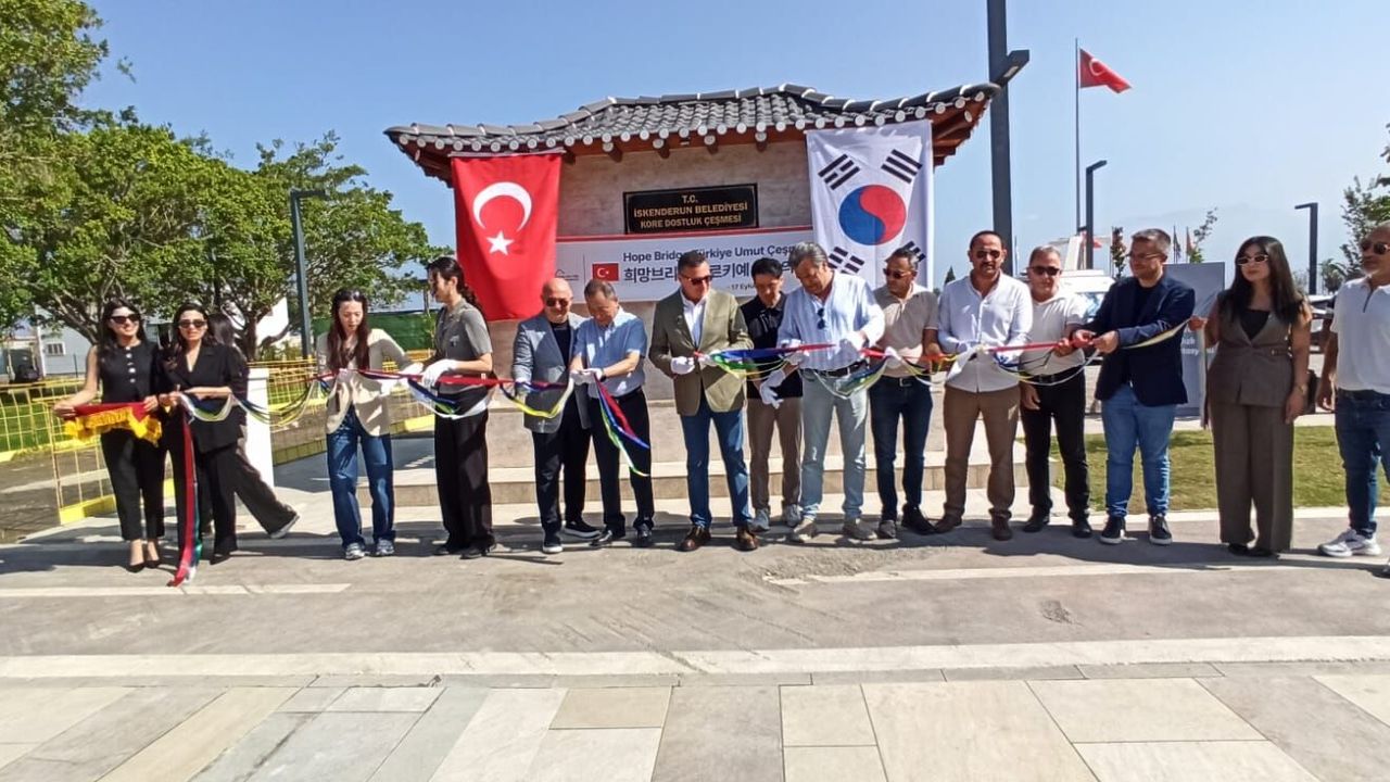 İskenderun’da Kore Dostluk Çeşmesi Açıldı