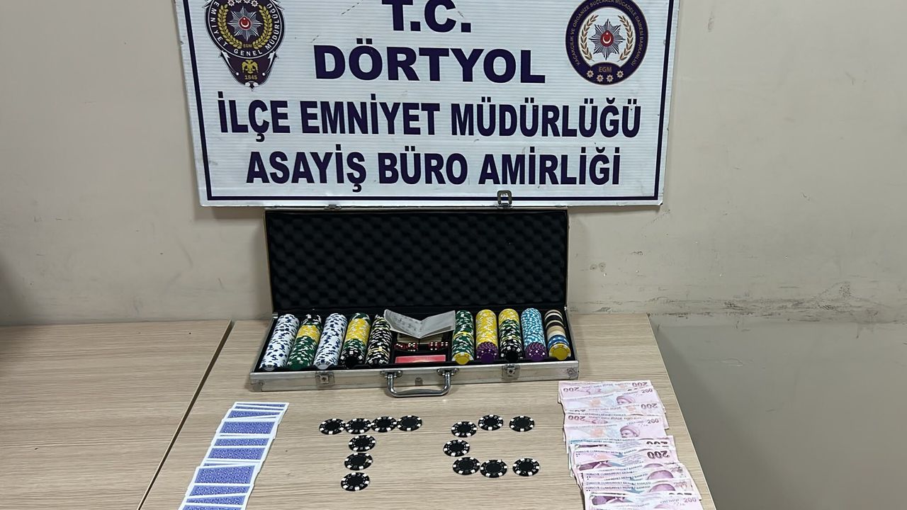 Dörtyol’da Kumar Baskını