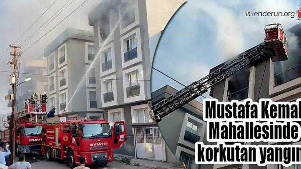 Mustafa Kemal Mahallesinde korkutan yangın…