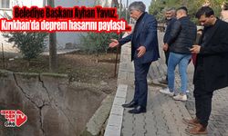 Kırıkhan’da Başkan Yavuz, deprem hasarını paylaştı…