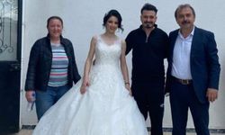 Harmancık'ta evliliğe ilk adımı oy kullanarak attılar