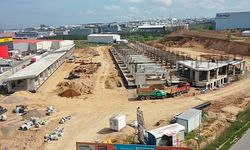 Yeni hal binasında ilerleme yüzde 40