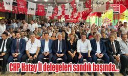 CHP Hatay İl delegeleri sandık başında…  