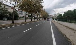 Derince Ertuğrul Gazi Caddesi'nde yol çizgileri çizildi