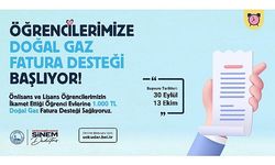 Üsküdar Belediyesi’nden öğrenci evlerinde kalan önlisans ve lisans öğrencilerine aylık doğalgaz fatura desteği.