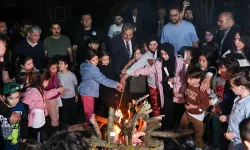 Kamp ateşini Başkan Yusuf Alemdar yaktı