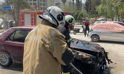 Antakya’da Araç Yangını Korkuttu!