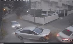 İskenderun Esentepe’de Kaza Anı Kameraya Yansıdı