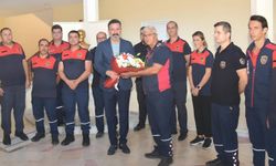 Başkan Üstün'den İtfaiye Haftası Ziyareti
