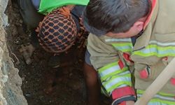 Işçiyi kurtardilar