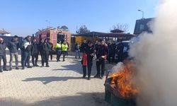 Samandağ’da Emniyette Yangın Tatbikatı