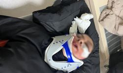 Açık su kanalına düşen kadın hastanelik oldu!