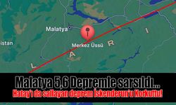 Malatya 5,6 Depremle sarsıldı…