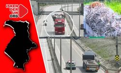 Otoyolda Geri Geri Giden, Tehlikeli Yük Taşıyan Cezayı Yedi