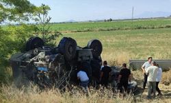 Konya'da Askeri Araç Şarampole Devrildi…