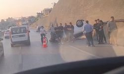 Belen'de takla atan Otomobil Ters Döndü…