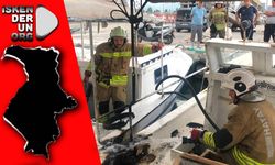 İskenderun Balıkçı Barınağı’nda Tekne Yangını…
