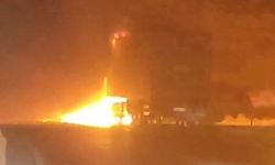 Belen Kıcı Mevkiinde TIR Yangını