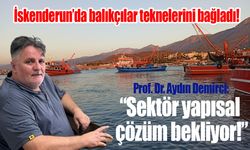 İskenderun’da balıkçılar teknelerini bağlama noktasında…