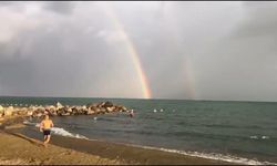 İskenderun Körfezi’nde Gökkuşağı Manzarası Mest Etti