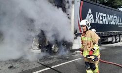 Belen’de E-91 Karayolu’nda TIR Yangını...