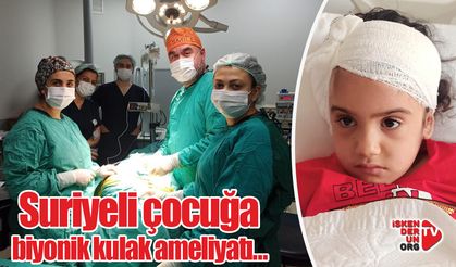 Suriyeli çocuğa biyonik kulak ameliyatı…