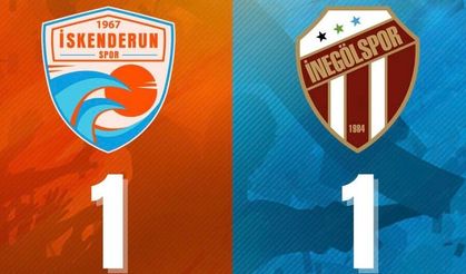 İskenderunspor, İnegölspor’la yenişemedi 1-1