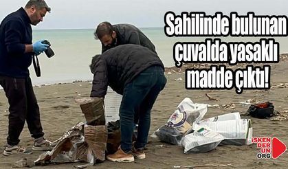 Samandağ Sahilde yürüyüş yapanlar buldu...