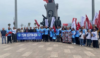 İskenderun’da Eğitimcilerden Tepkiler sürüyor…